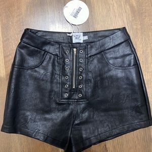 Princess Polly Space girl PU shorts. Brand new with tags and never worn.